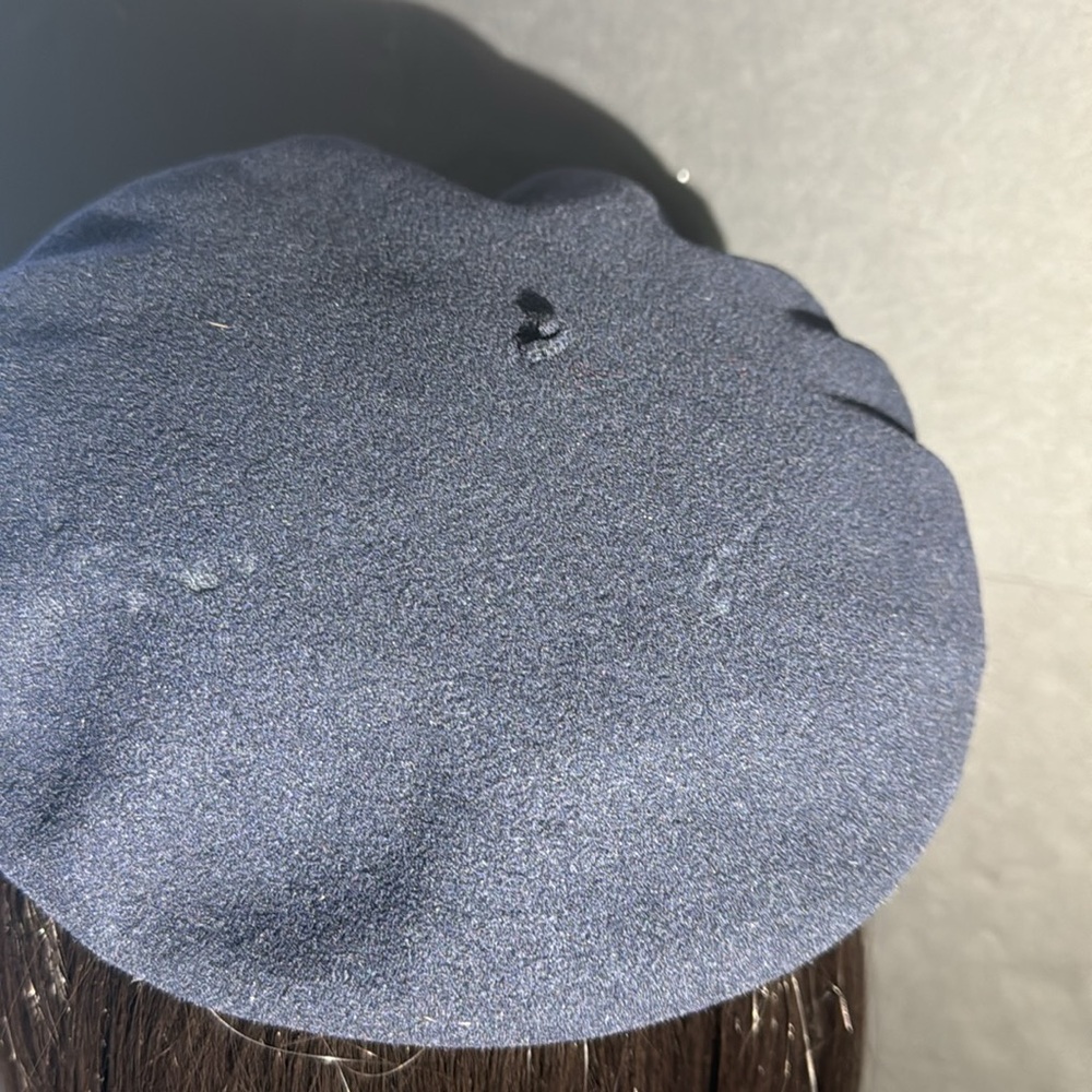 Vintage HOQUY Beret De Luxe Navy Blue - Picture 7 of 16